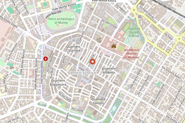Map showing Gioelia Cremeria in Modena