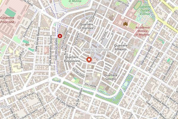 Map showing Il Chicco d'Oro in Modena