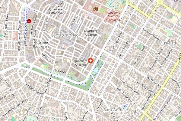 Map showing MOLTO in Modena