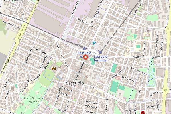 Map showing Vinoteca Modena in Modena