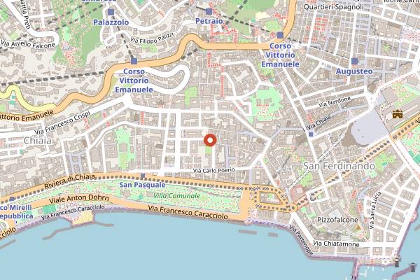 Map showing Birdy The Bakery in Naples