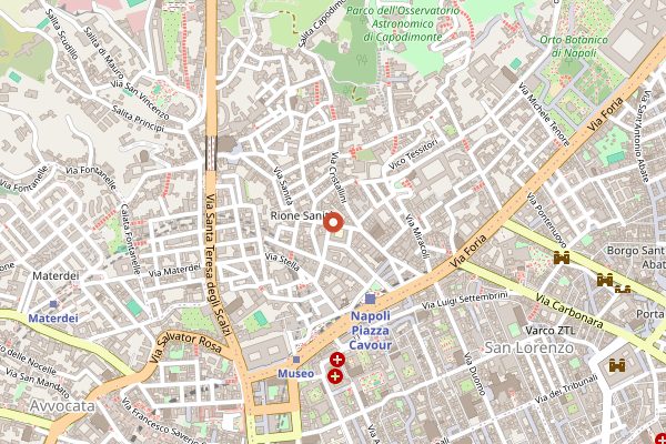 Map showing Pasticceria Poppella in Naples