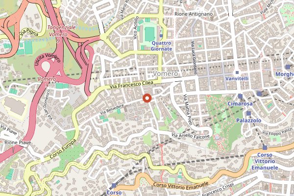 Map showing Pasticceria Poppella Vomero in Naples