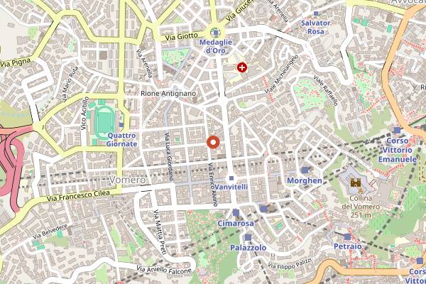 Map showing Eleven Cocktail Bar in Naples