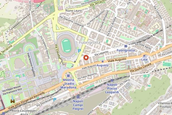 Map showing Guest House Pub in Naples