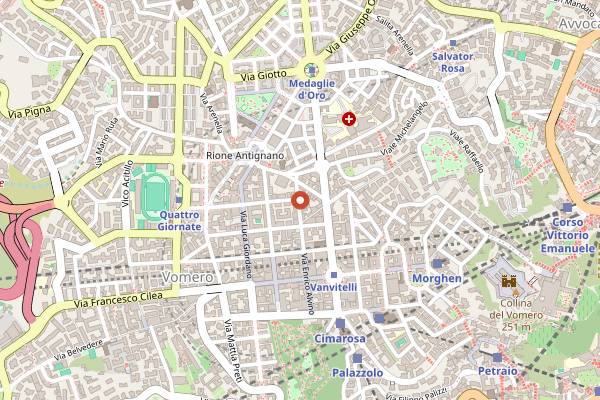 Map showing The Penny Black in Naples
