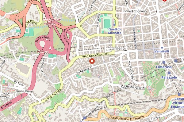Map showing Hoppy Ending in Naples