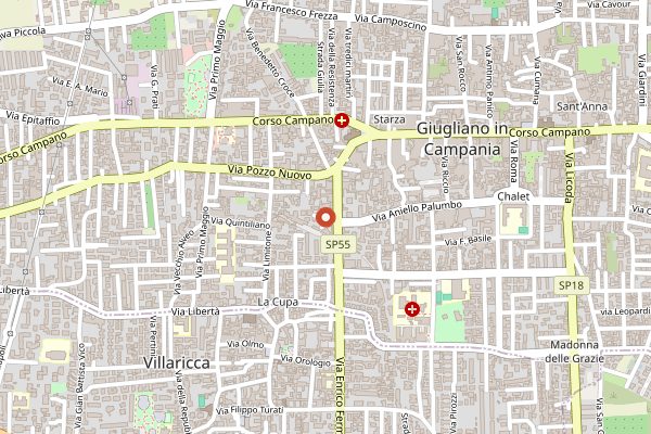Map showing OAK Napoli Wine and Craft Beer in Naples