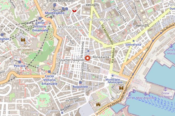 Map showing Luminist Cafe Bistrot in Naples