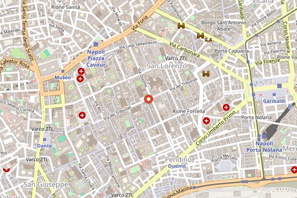Map showing Passione Napoletana in Naples