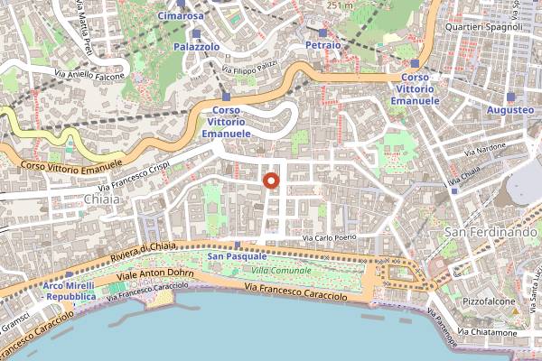 Map showing Pizza 3.0 Ciro Cascella in Naples