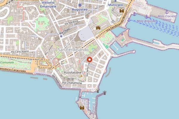 Map showing Greeat in Naples