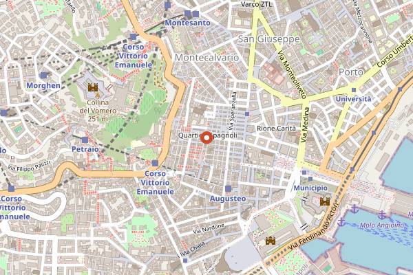 Map showing Ciccio Fri in Naples