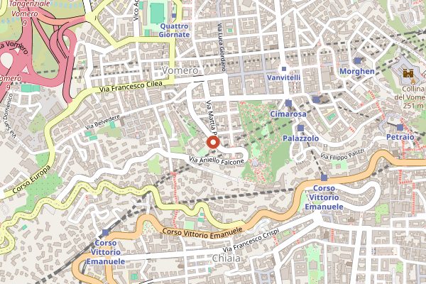 Map showing Ristorante La Fermata in Naples