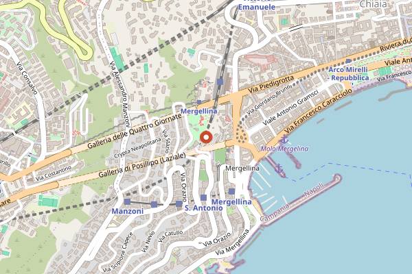 Map showing No.Ro Restaurant in Naples
