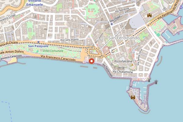 Map showing Ristorante e Pizzeria Stella in Naples