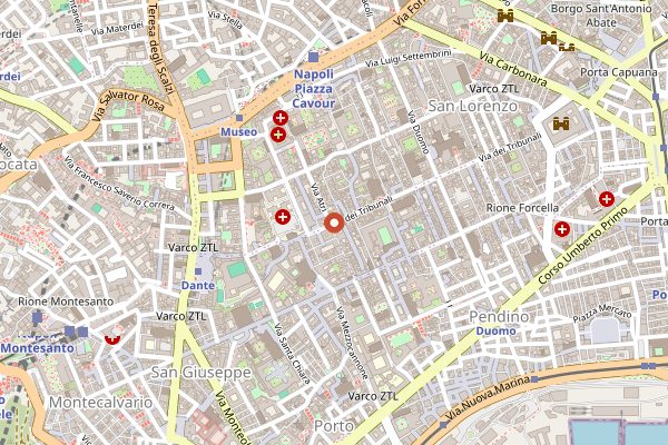 Map showing Gino e Toto Sorbillo in Naples