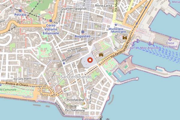 Map showing Cesarine Neapolitan Fresh Pasta Lesson in Naples