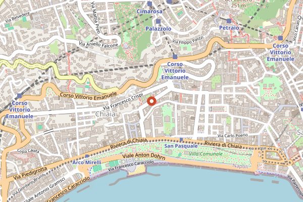 Map showing Toffini Academy in Naples