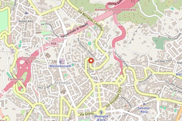 Map showing Siani Senza Glutine in Naples