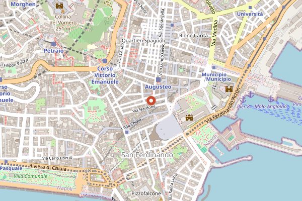 Map showing Zero Zero Grano in Naples