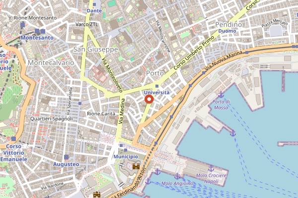 Map showing J Contemporary Japanese Restaurant in Naples