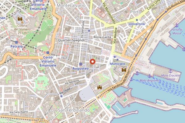 Map showing Michelasso in Naples