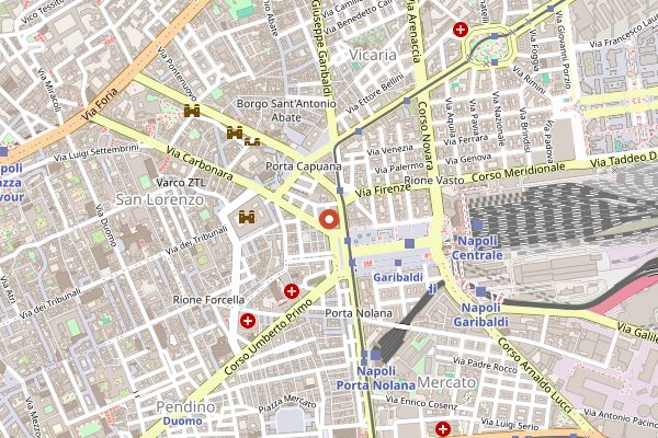Map showing Mimi alla Ferrovia in Naples
