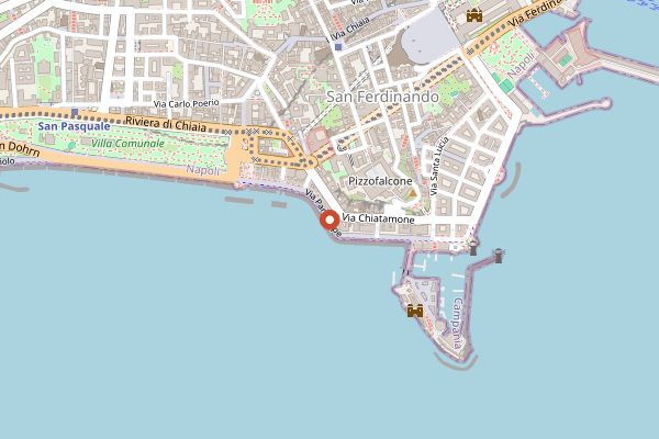 Map showing Ristorante Caruso in Naples