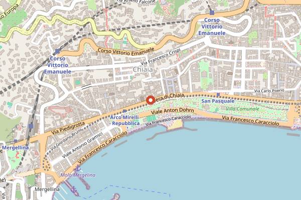 Map showing Urubamba in Naples