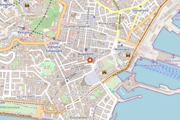 Map showing Espressioni Popolari in Naples