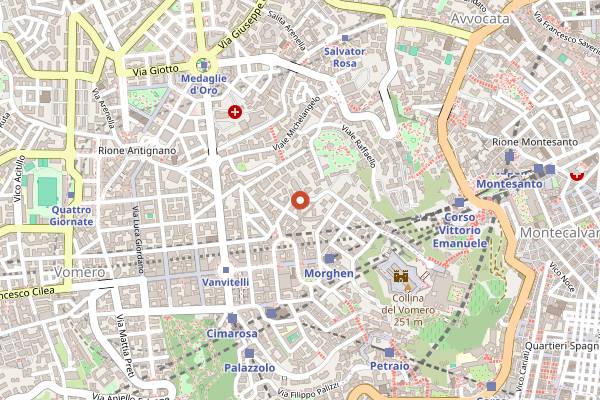 Map showing Around Midnight in Naples