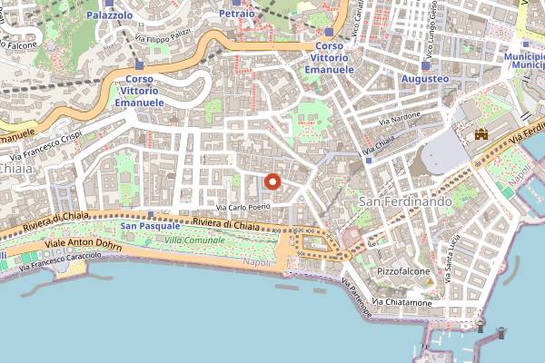 Map showing Ba-Bar in Naples