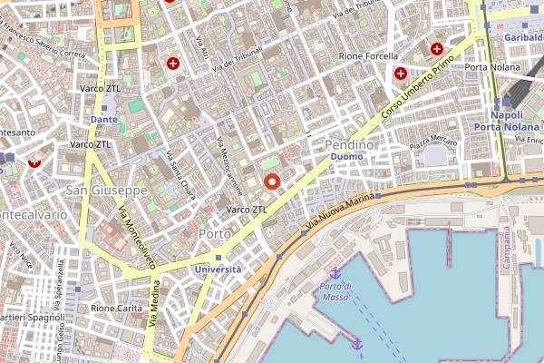 Map showing Cactus in Naples