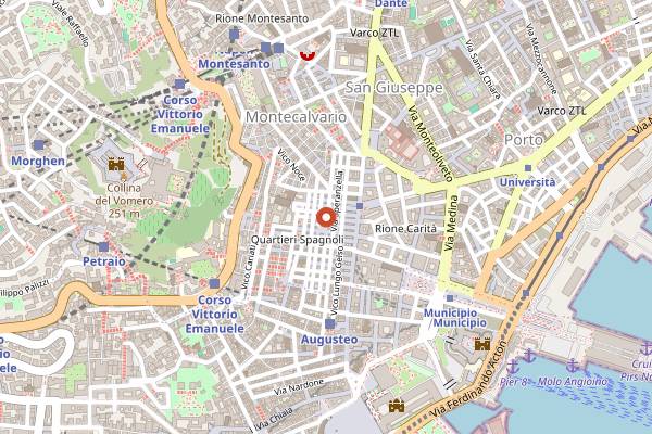 Map showing Cammarota Spritz in Naples