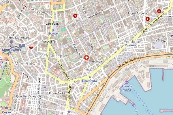 Map showing Ex Salumeria in Naples