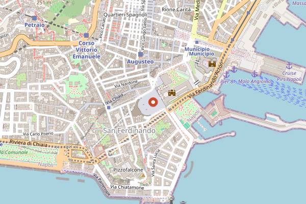 Map showing Kestè in Naples