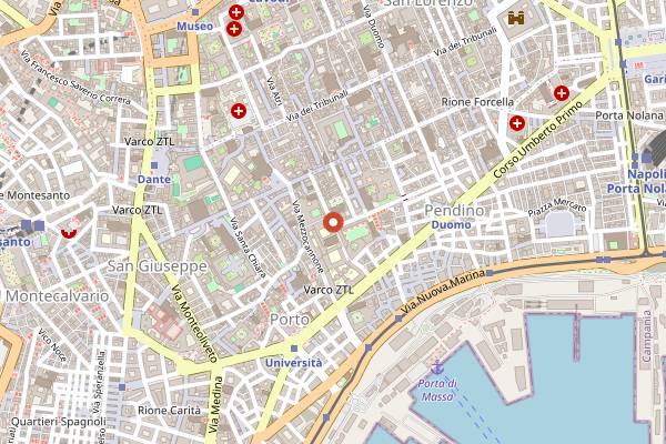 Map showing Lento Hi-Fi in Naples