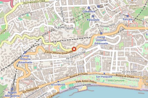 Map showing The NIQ Bar at De Bonart in Naples
