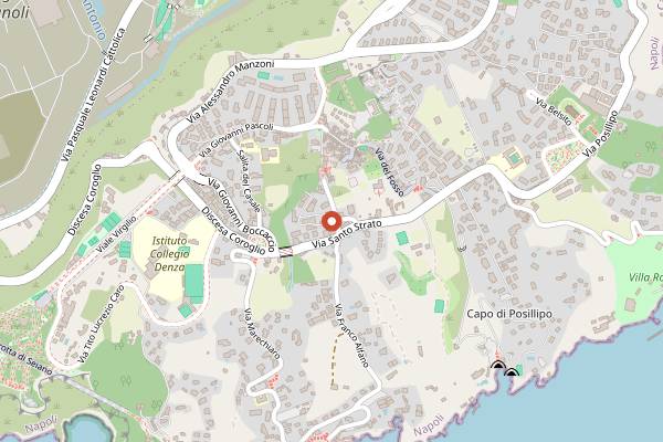 Map showing Osteria Number in Naples