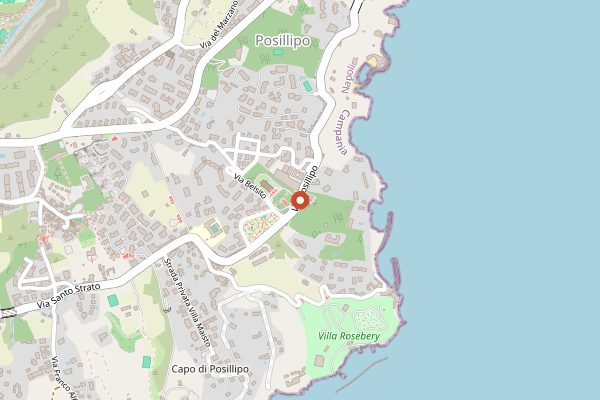 Map showing Palazzo Petrucci in Naples