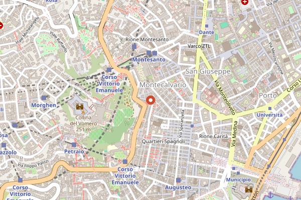 Map showing Pizzeria Pizzicotto in Naples