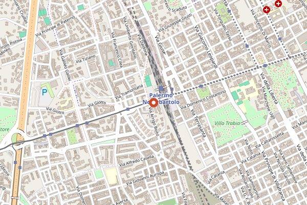 Map showing Gelateria Stancampiano in Palermo