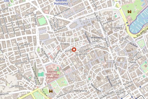 Map showing Caddìa Condivisioni Culinarie in Palermo