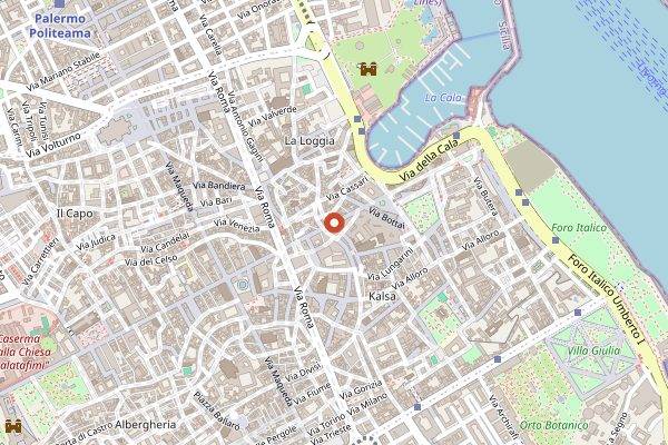 Map showing Morettino Caffe Palermo in Palermo