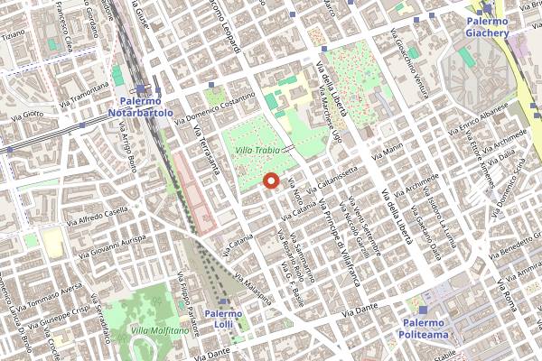 Map showing Luci e Calici in Palermo