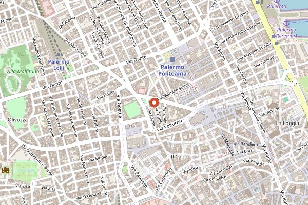 Map showing Poke Hawaiian Taste in Palermo