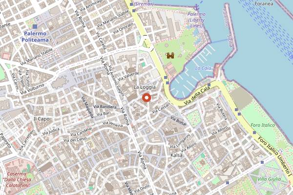 Map showing Nova Food Pairing in Palermo