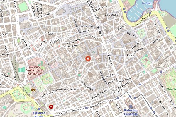 Map showing Ferramenta in Palermo