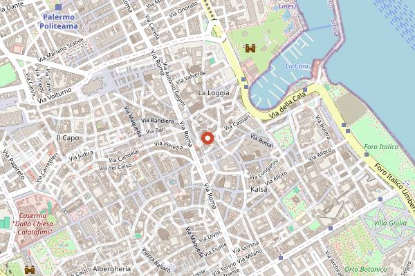 Map showing Trink Birra Artigianale in Palermo